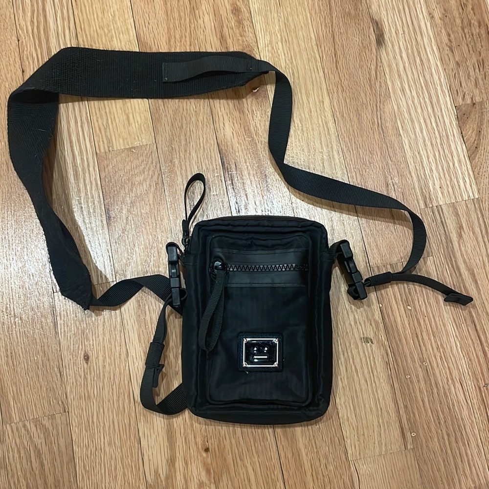 Acne Studios Logo Plaque Pocket Bag Black